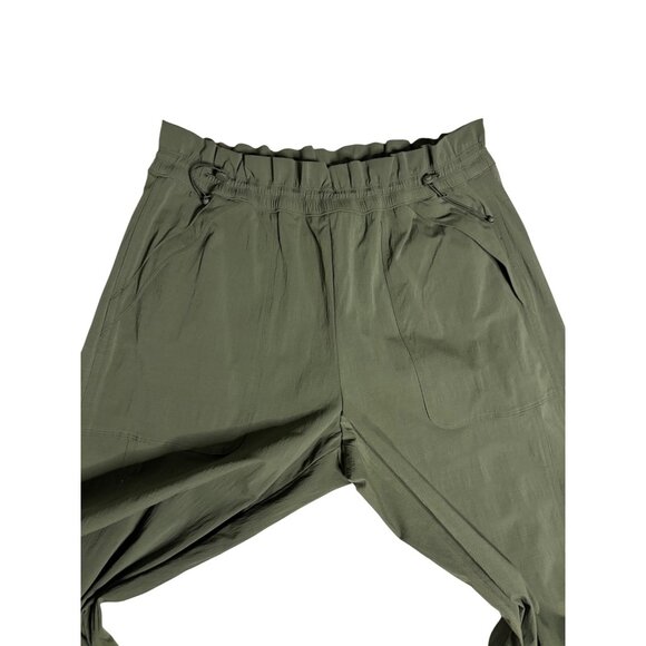 Athleta Trekkie High Rise Parachute Green Pant-sz 12 - Picture 12 of 15